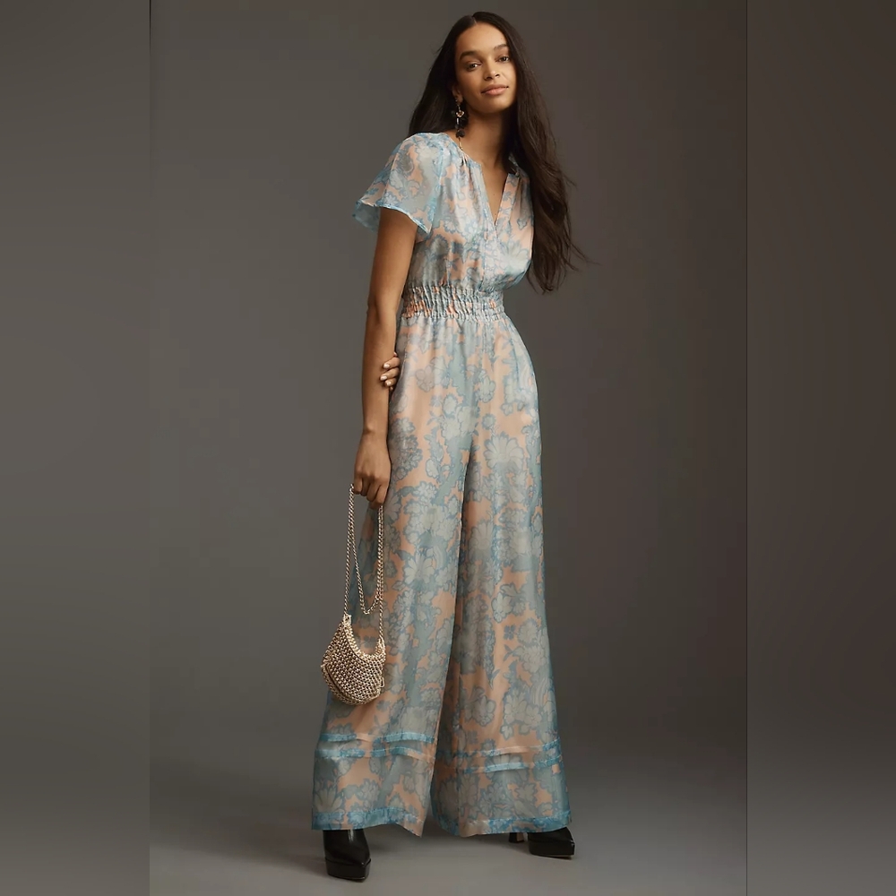 OPEN TO OFFERS Anthropologie Somerset Jumpsuit: Organza Edition Size Small